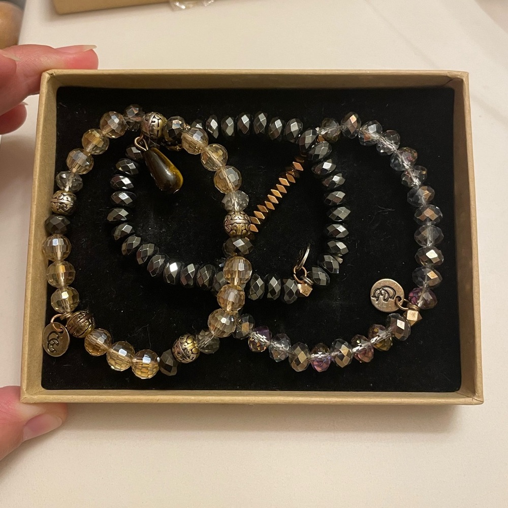 Bracelets, set of 3, Glitzy Girlz boutique